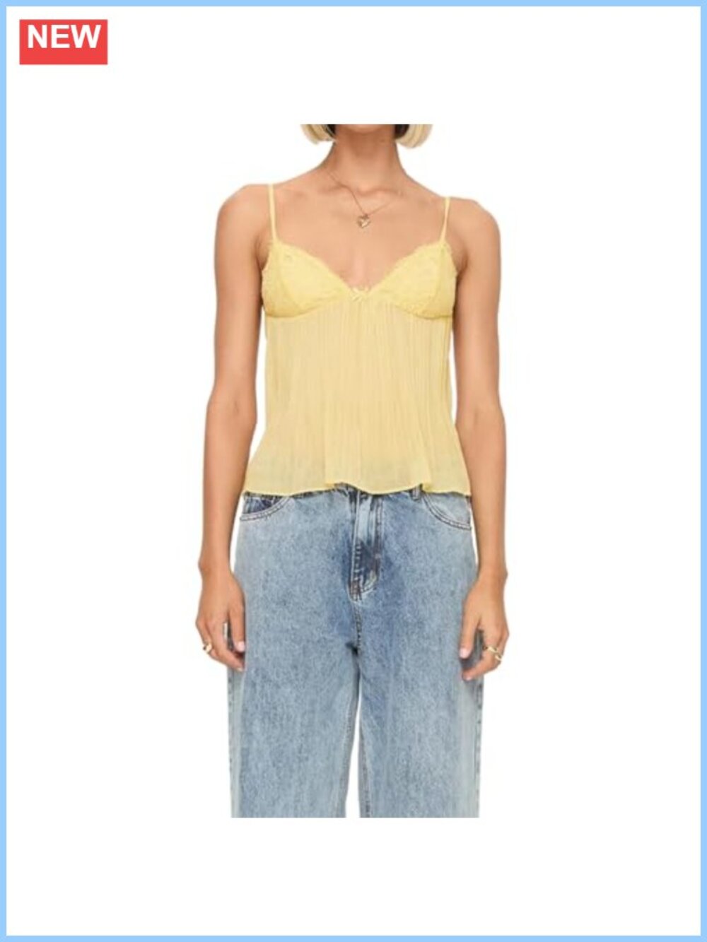 Y2K Spaghetti Strap Mesh Crop Top Slim Fit Going Out Camisole